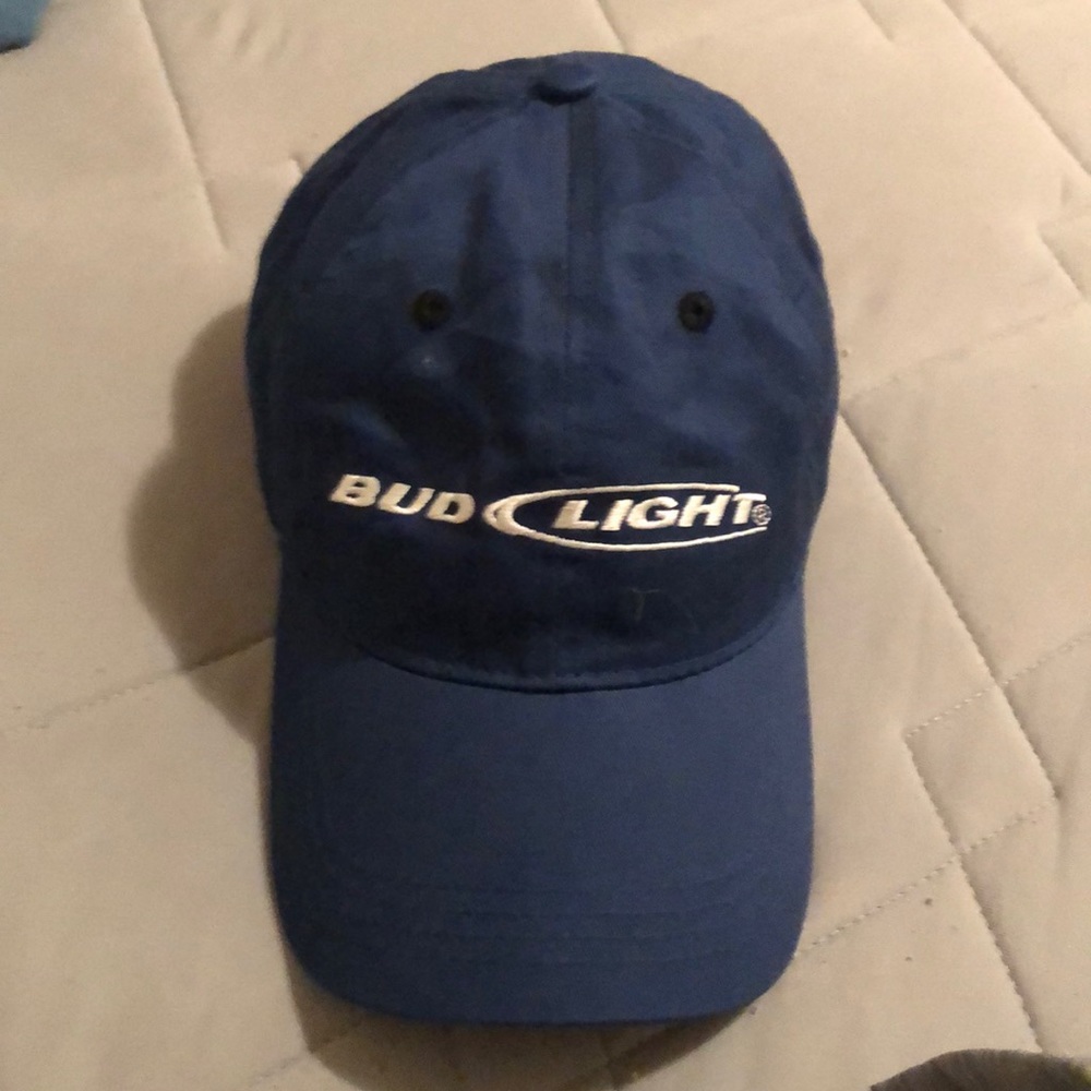 blue bud light hat